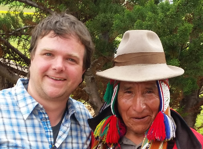 Meister Schamane Don Humberto (Q'ero) und Philipp Kupferschmid in Peru 2016